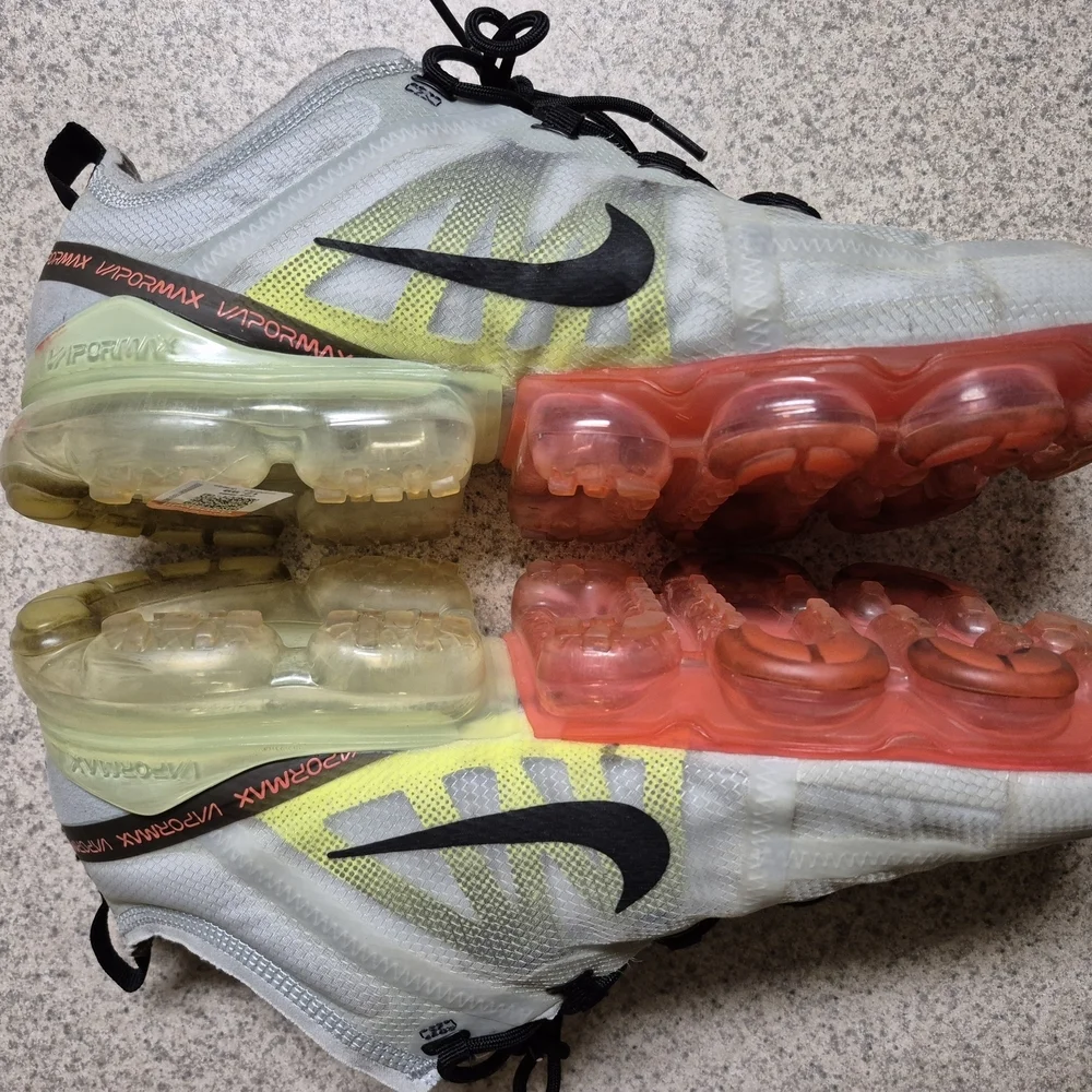 Nike Kids VaporMax Shoes - White and Orange
